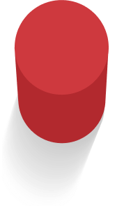 Pilar redondo vermelho